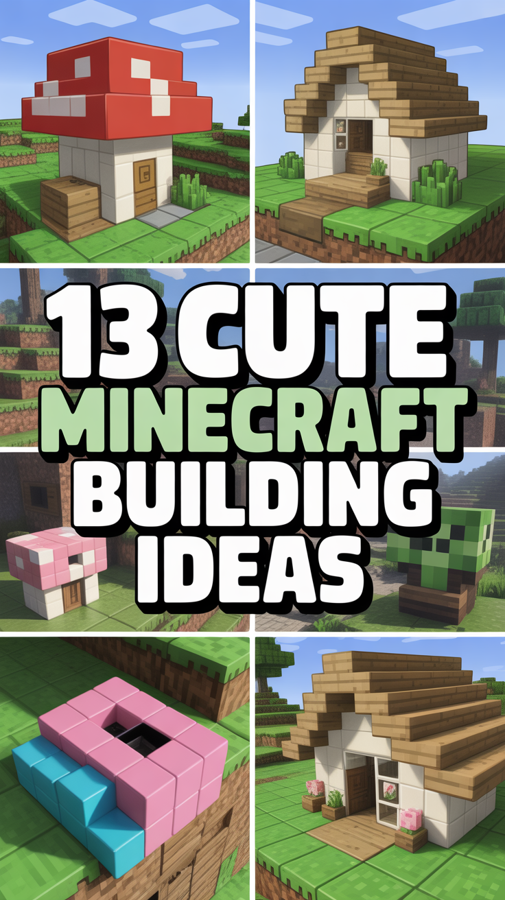 ✨ 13 Cute Minecraft Building Ideas