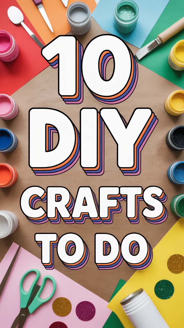 🎨 10 DIY Crafts To Do