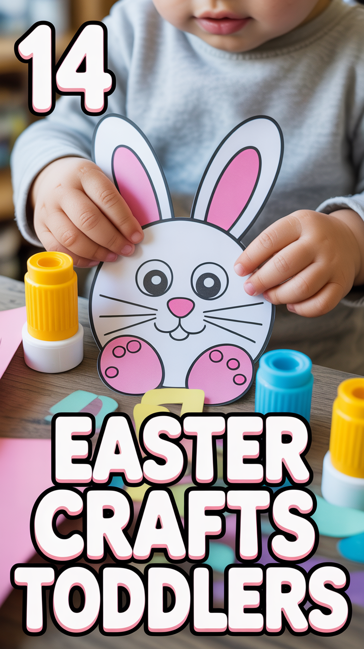 🐇 14 Easter Crafts For Toddlers