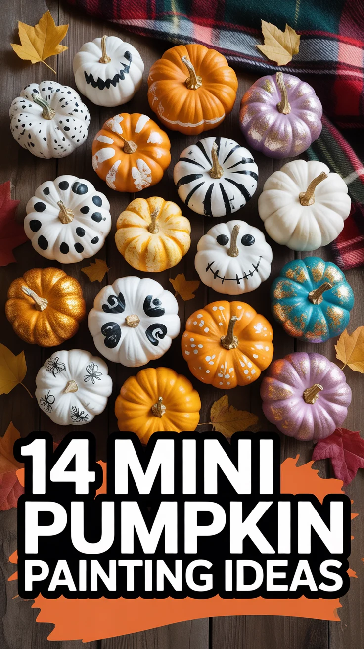 🎃 14 Mini Pumpkin Painting Ideas