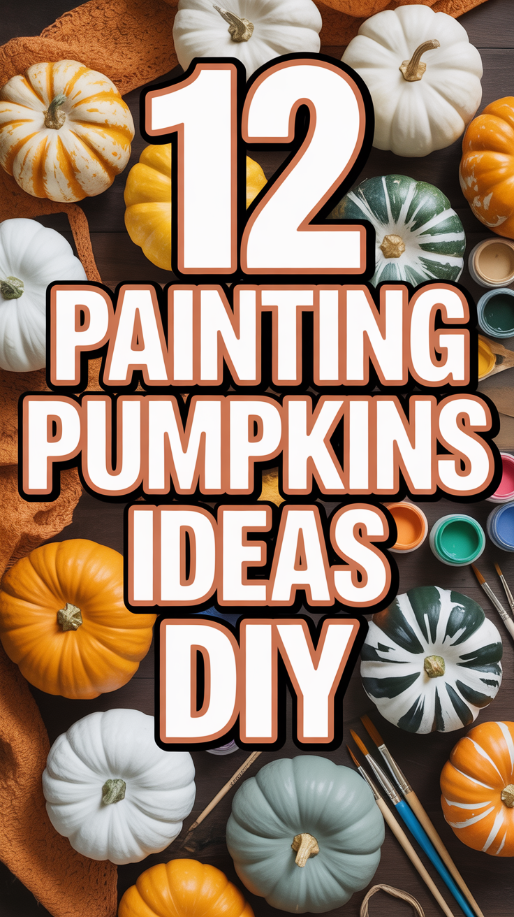 🎃 12 Painting Pumpkins Ideas DIY