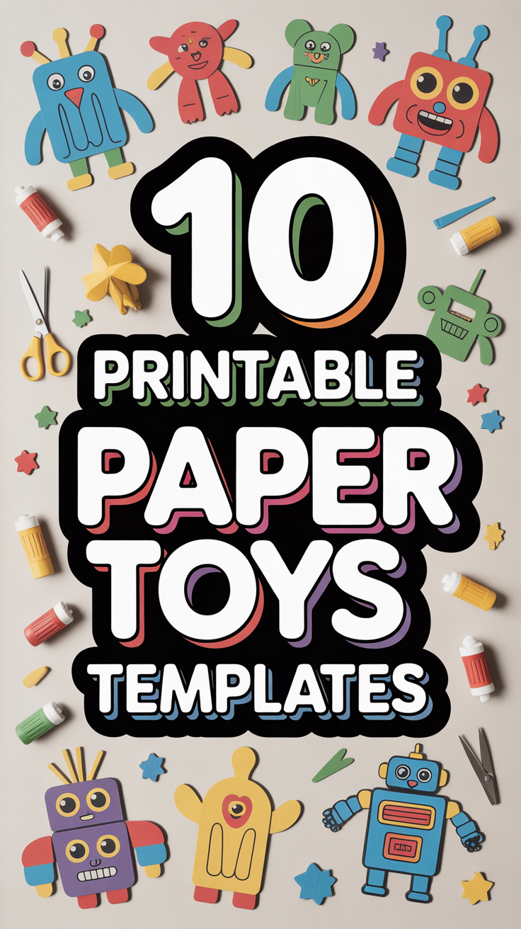 ✂️ 10 Printable Paper Toys Templates