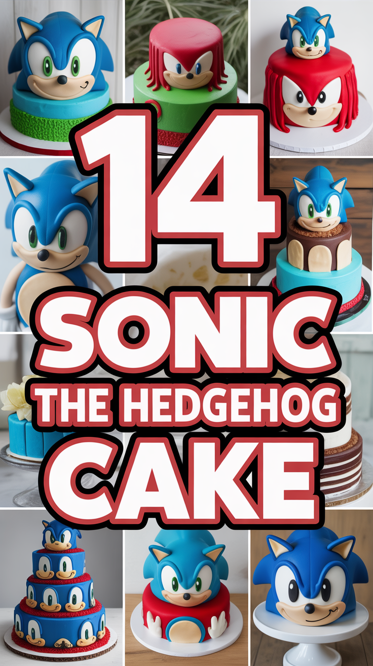 🦔 14 Sonic The Hedgehog Cake