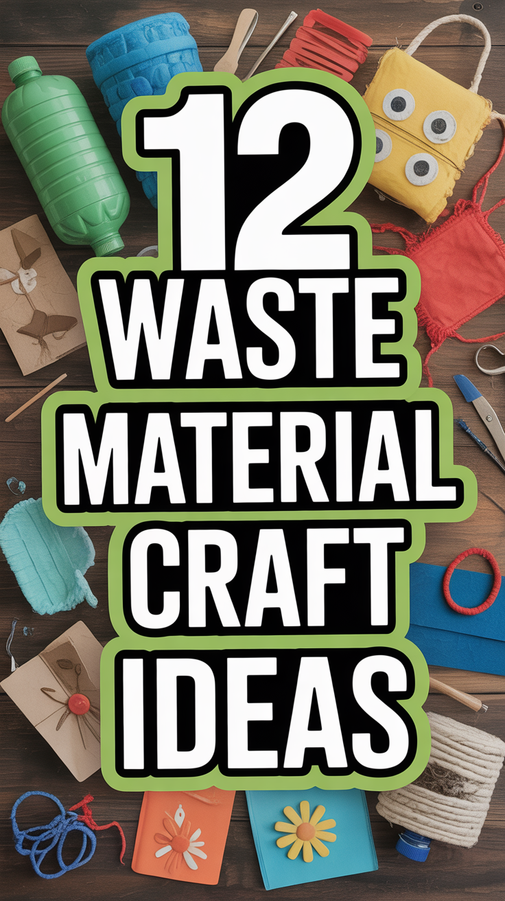 ♻️ 12 Waste Material Craft Ideas
