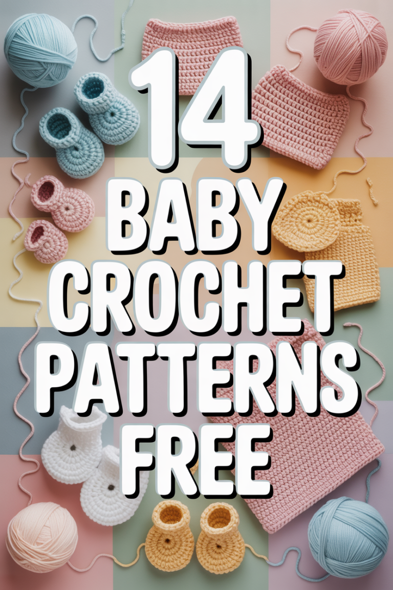 🧶 14 Baby Crochet Patterns Free