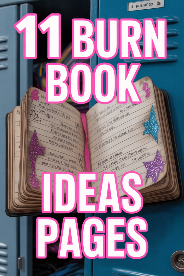🔥 11 Burn Book Ideas Pages