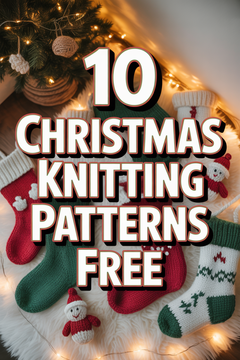 🎄 10 Christmas Knitting Patterns Free