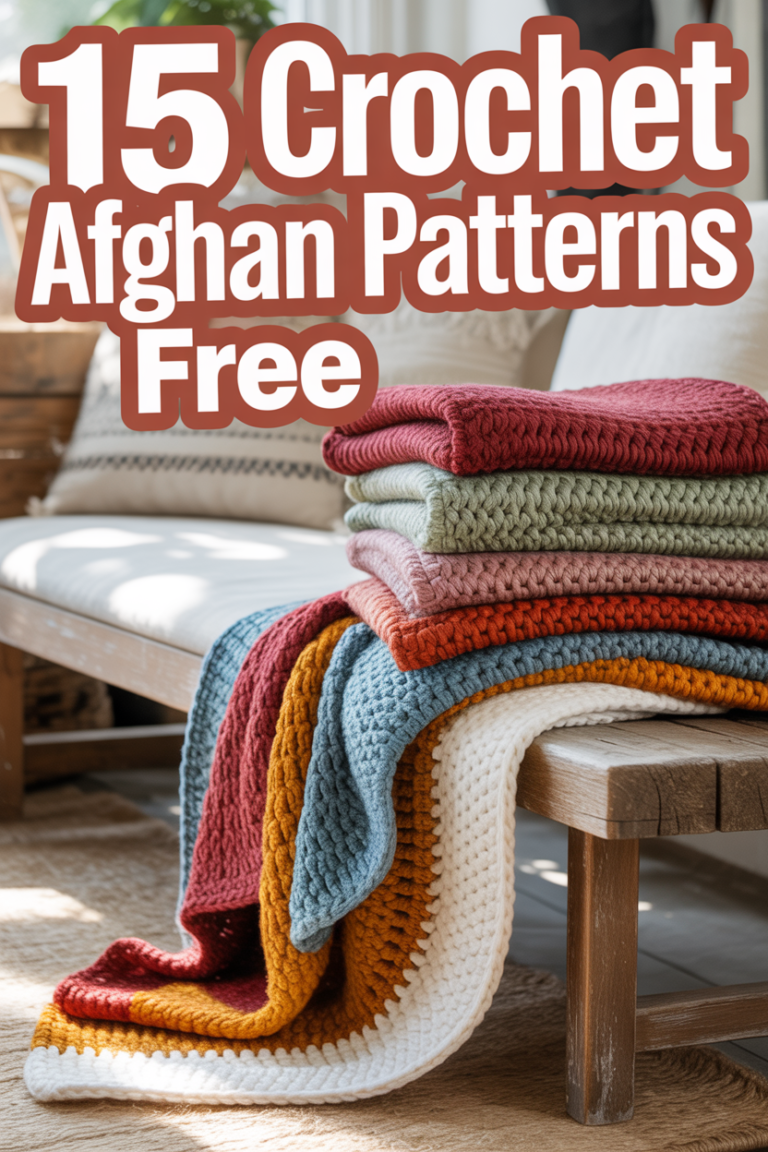 🧶 15 Crochet Afghan Patterns Free