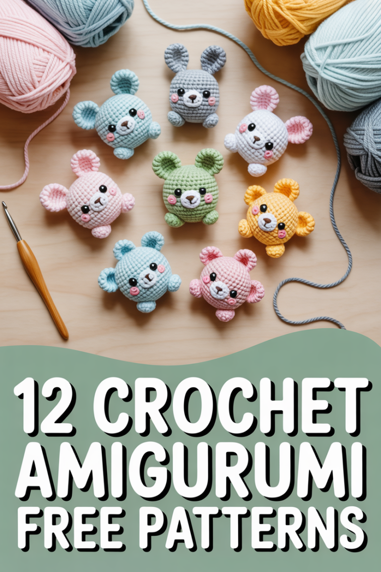 🧶 12 Crochet Amigurumi Free Patterns