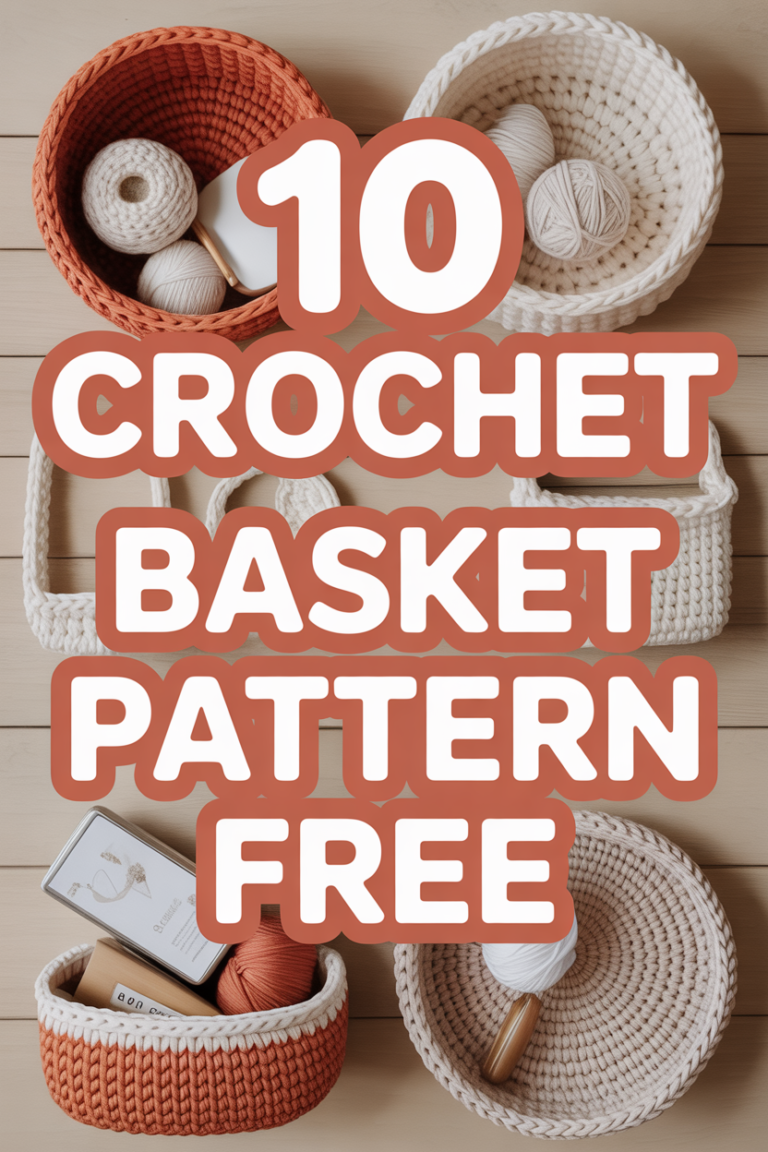 🧺 10 Crochet Basket Pattern Free