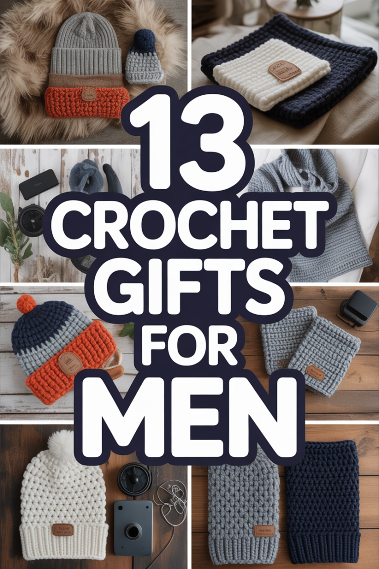 🎁 13 Crochet Gifts For Men