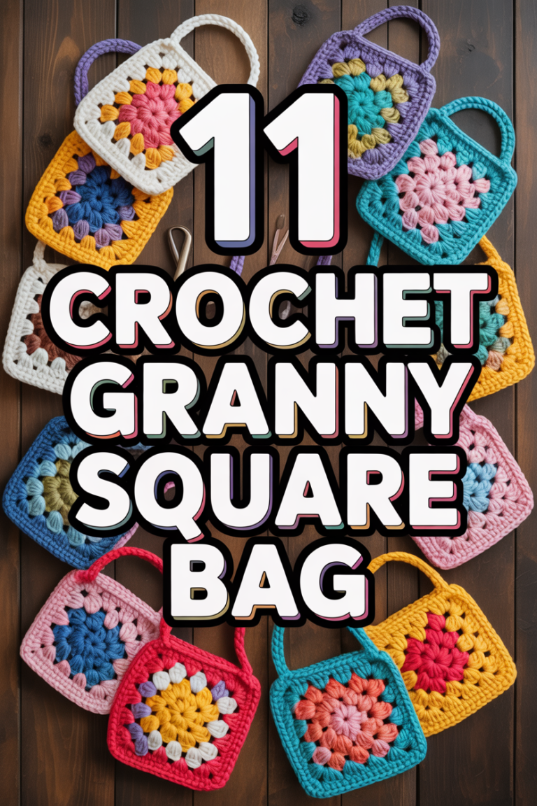 🧶 11 Crochet Granny Square Bag
