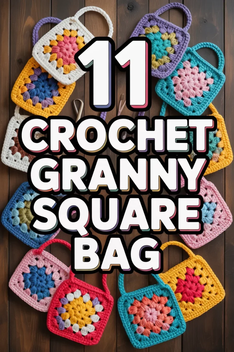 🧶 11 Crochet Granny Square Bag