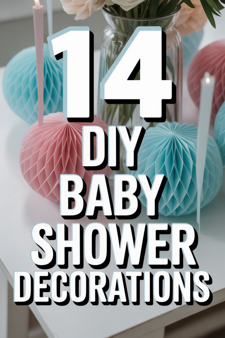 🍼 14 DIY Baby Shower Decorations