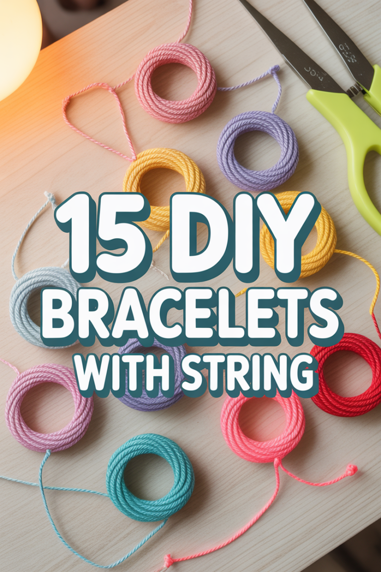 ✨ 15 DIY Bracelets With String
