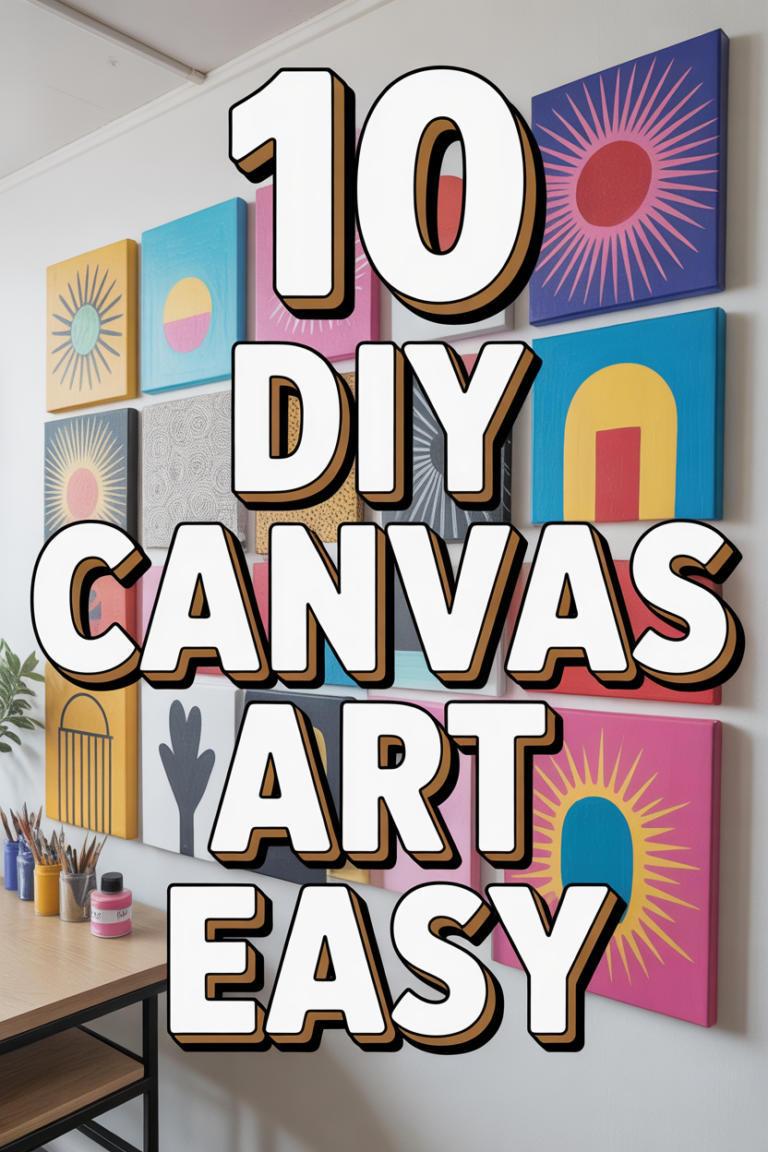 🎨 10 DIY Canvas Art Easy