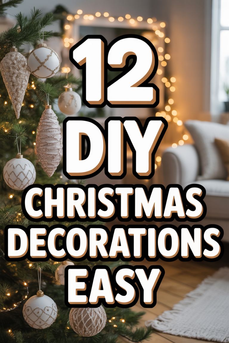 🎄 12 DIY Christmas Decorations Easy
