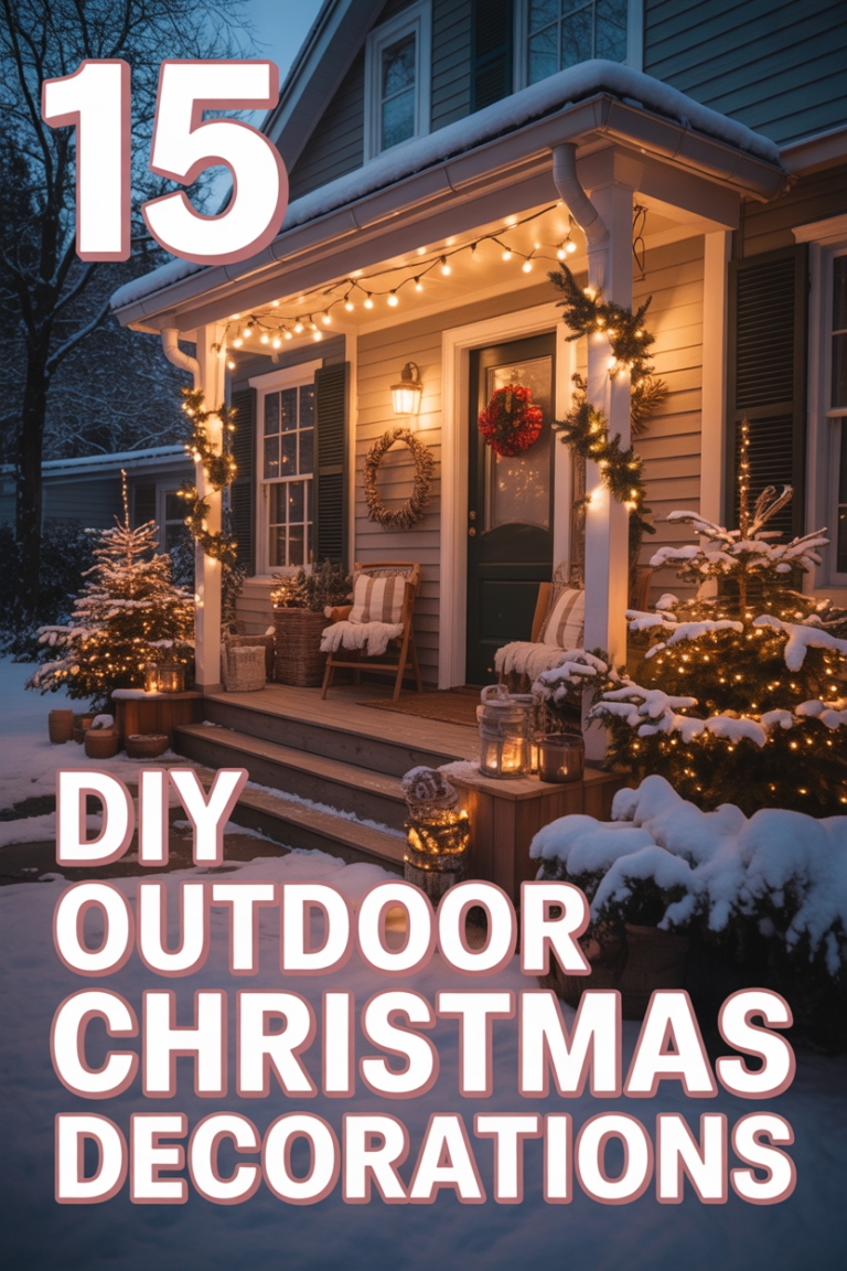 🎄 15 DIY Outdoor Christmas Decorations