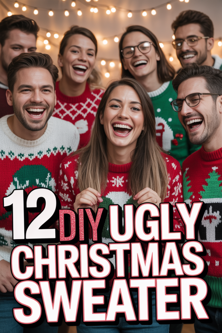 🎄 12 DIY Ugly Christmas Sweater