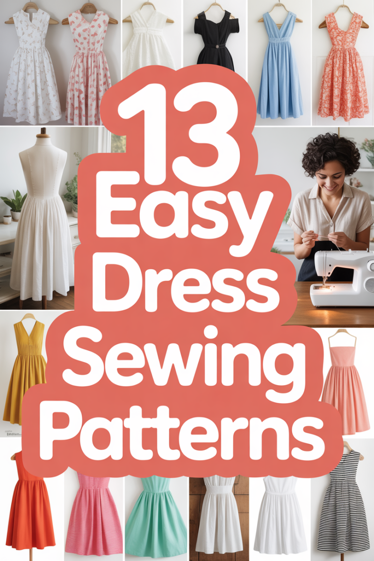 👗 13 Easy Dress Sewing Patterns
