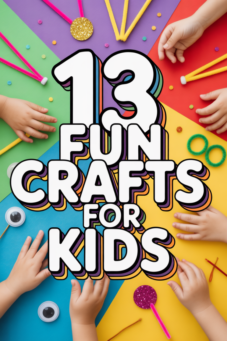 🎨 13 Fun Crafts For Kids