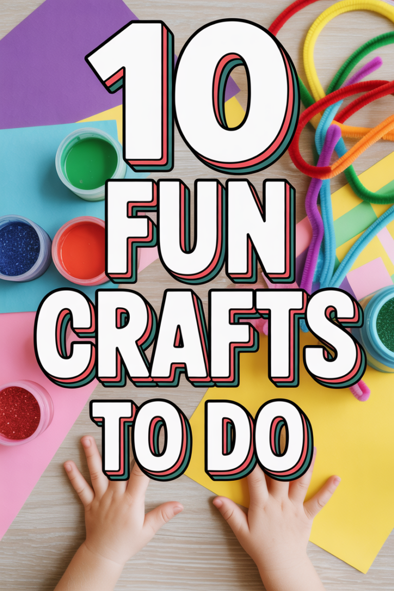 🎨 10 Fun Crafts To Do