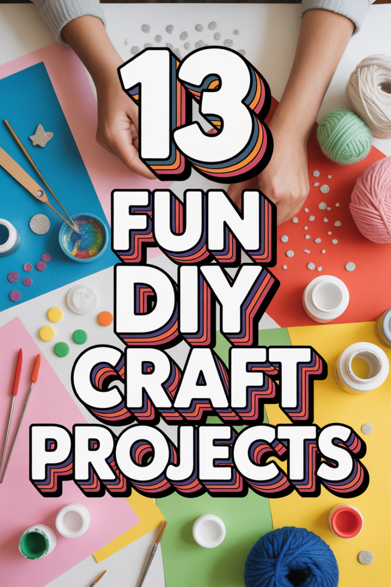 🎨 13 Fun DIY Craft Projects