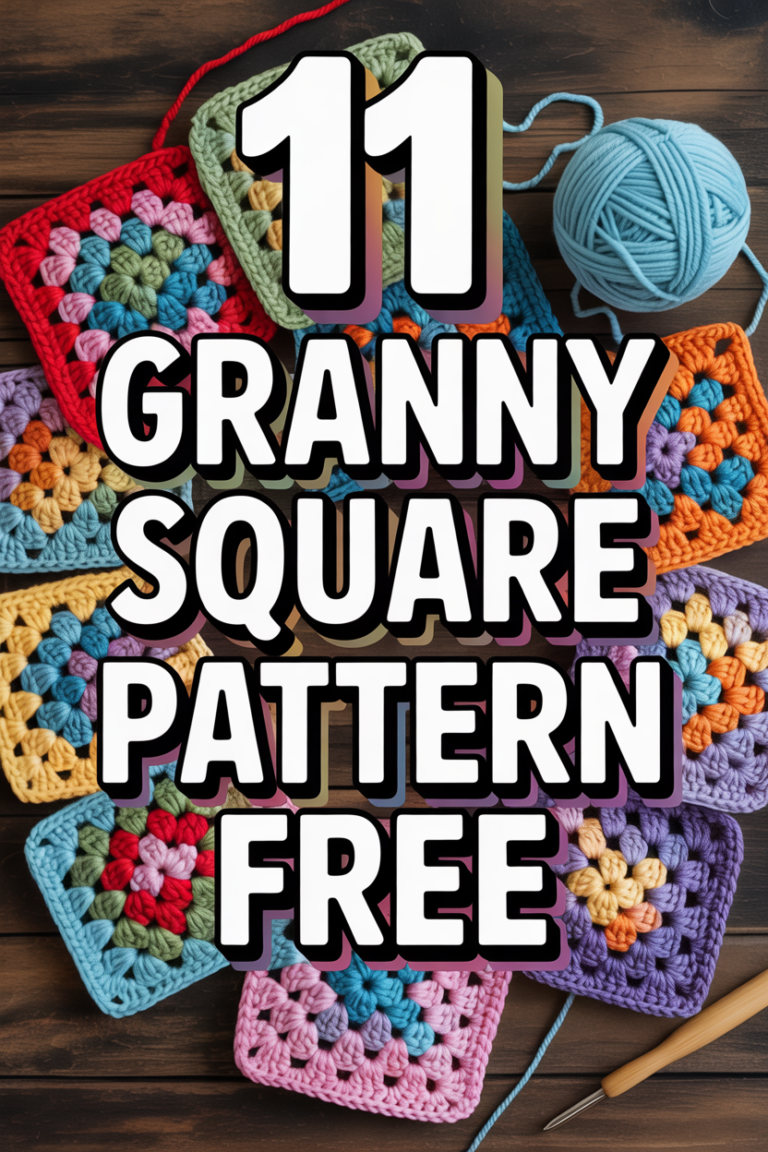 🧶 11 Granny Square Pattern Free