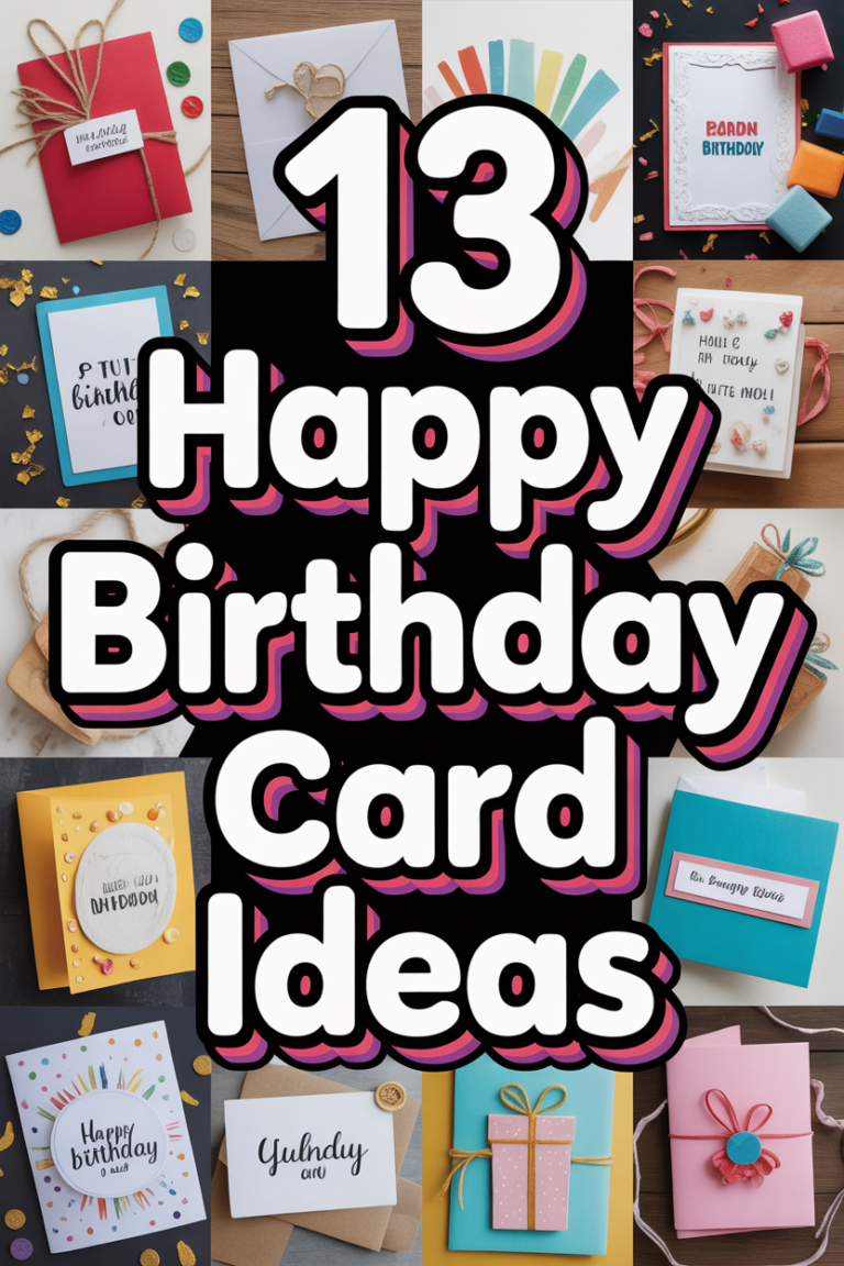 🥳 13 Happy Birthday Card Ideas