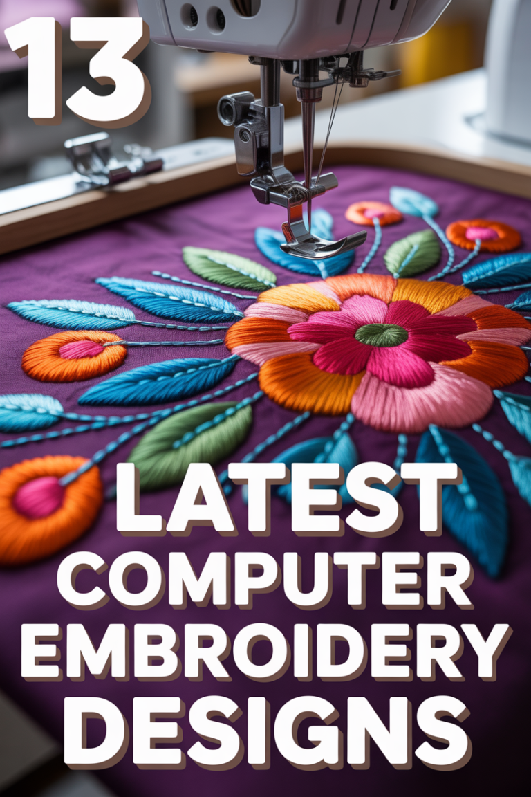 🧵 13 Latest Computer Embroidery Designs