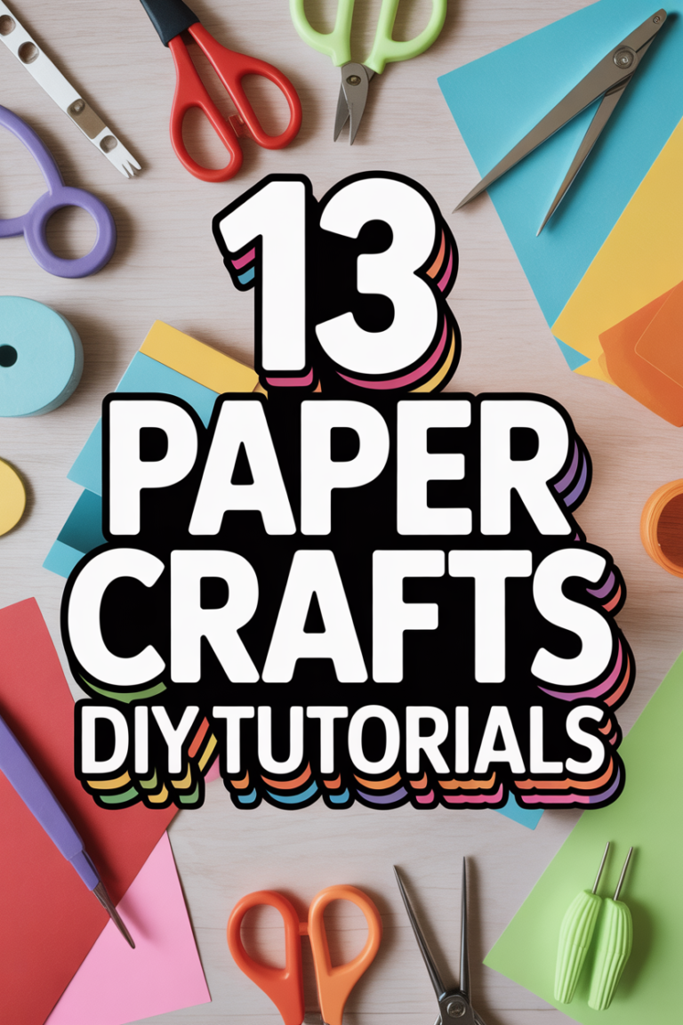📄 13 Paper Crafts DIY Tutorials