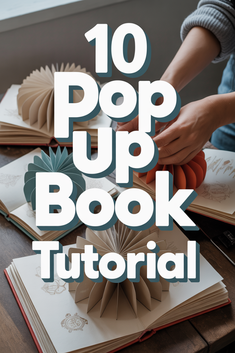 🎨 10 Pop Up Book Tutorial