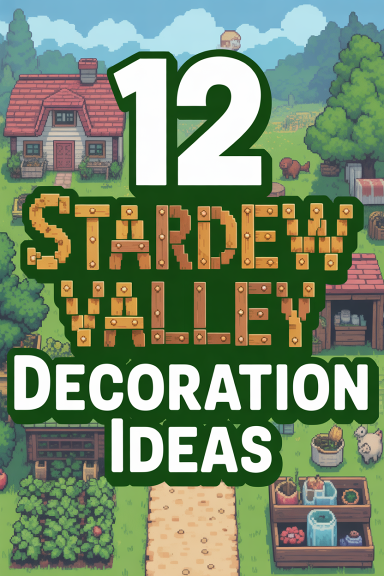 🏡 12 Stardew Valley Decoration Ideas