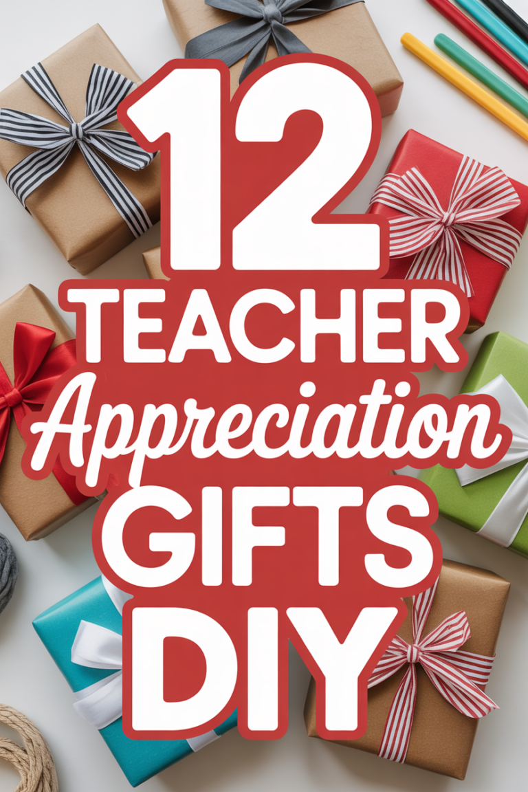 🍎 12 Teacher Appreciation Gifts DIY