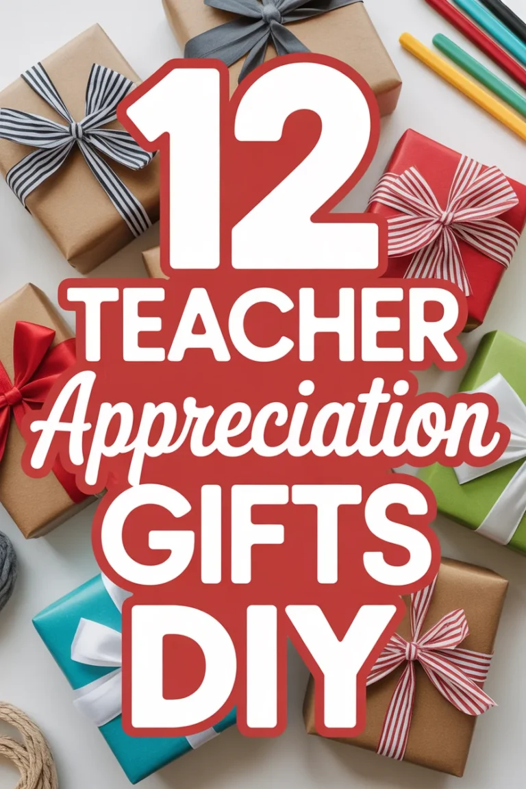 🍎 12 Teacher Appreciation Gifts DIY