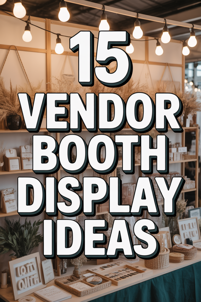 ✨ 15 Vendor Booth Display Ideas