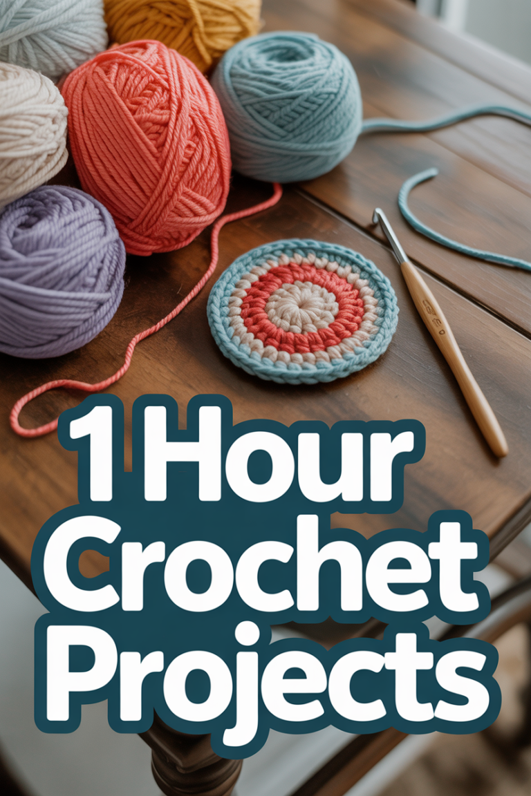 🧶 1 Hour Crochet Projects