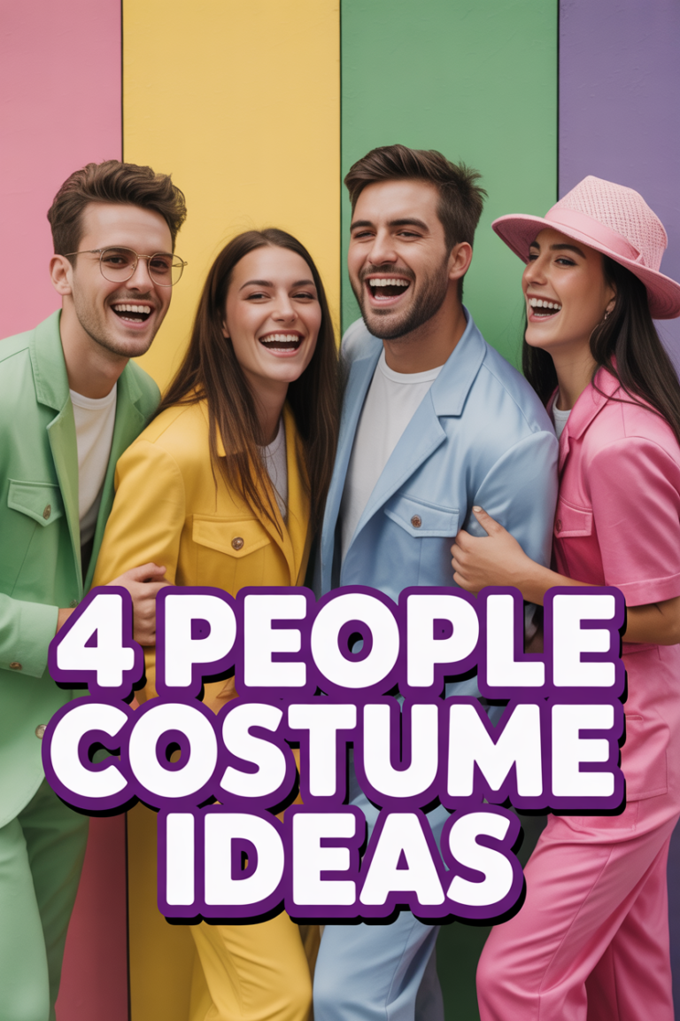 🎭 4 People Costume Ideas