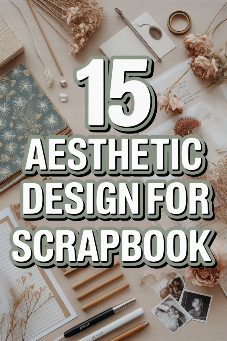 🌸 15 Aesthetic Design For Scrapbook