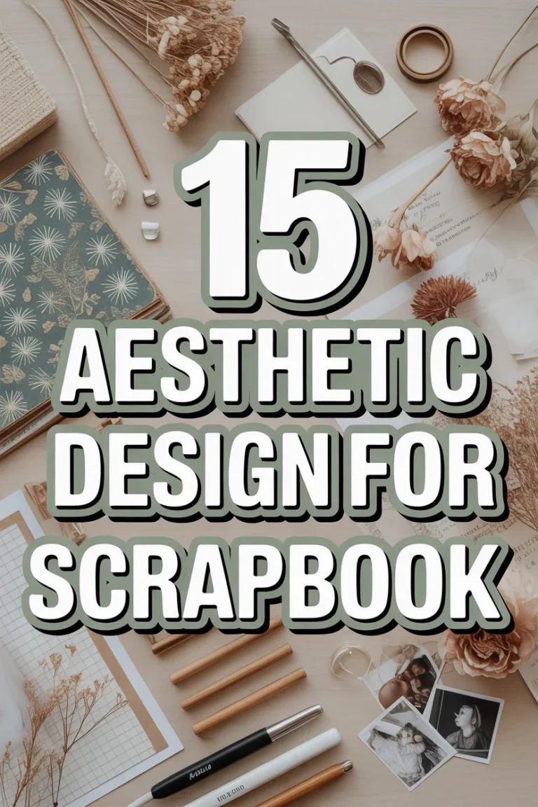 🌸 15 Aesthetic Design For Scrapbook