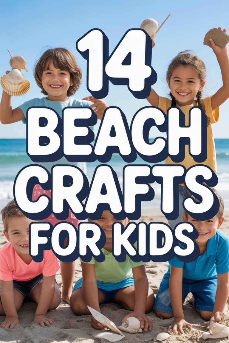 🏖️ 14 Beach Crafts For Kids