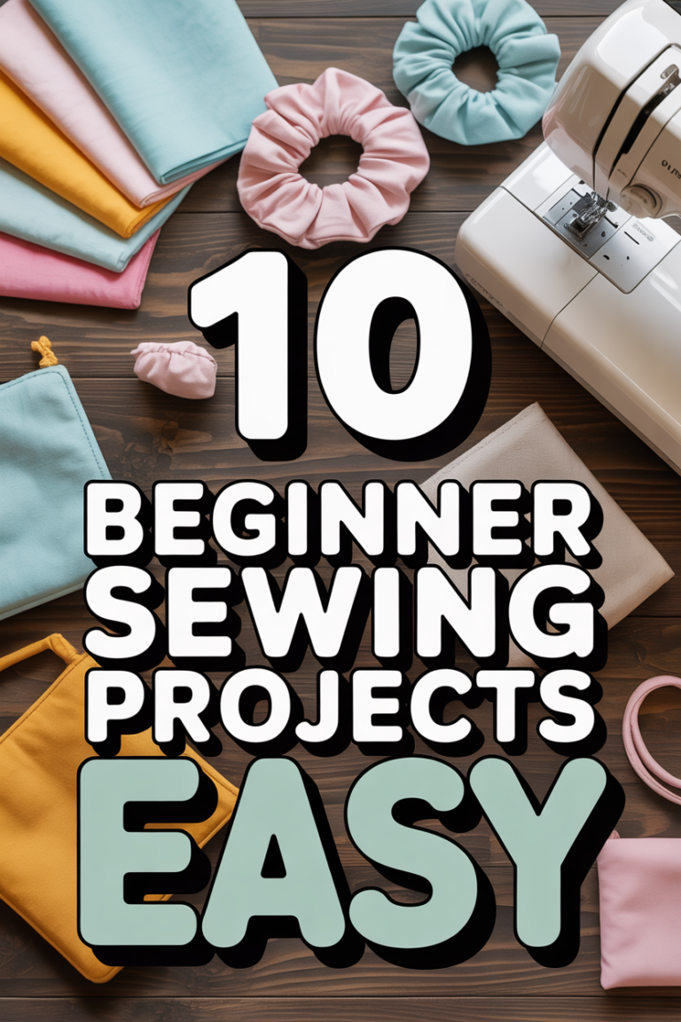 🧵 10 Beginner Sewing Projects Easy