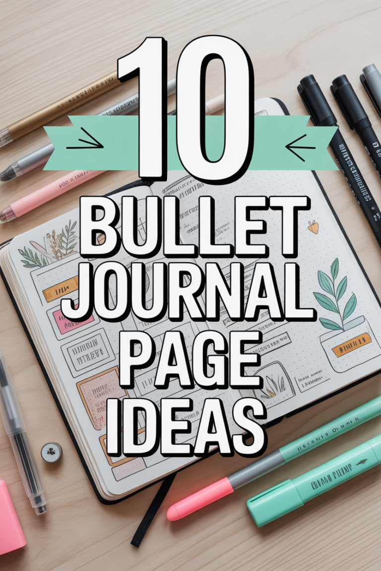 📓 10 Bullet Journal Page Ideas