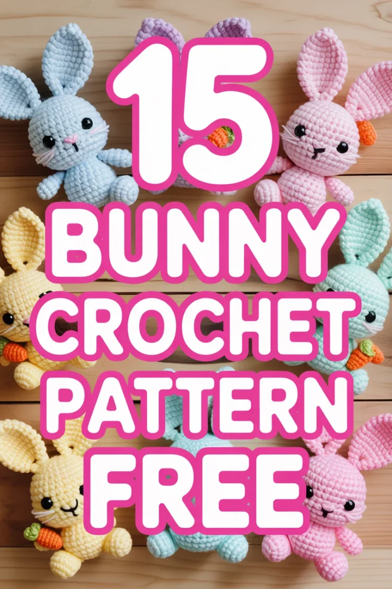 🐇 15 Bunny Crochet Pattern Free