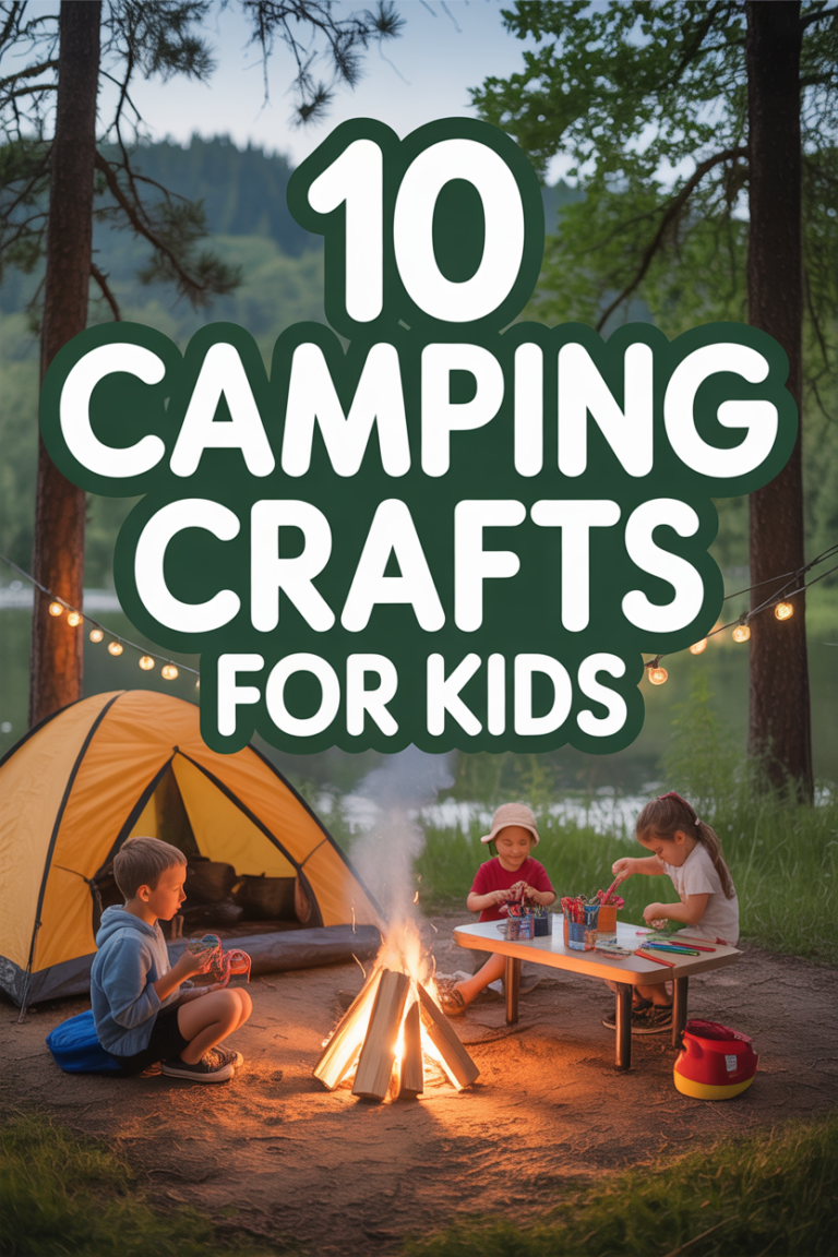 🏕️ 10 Camping Crafts For Kids