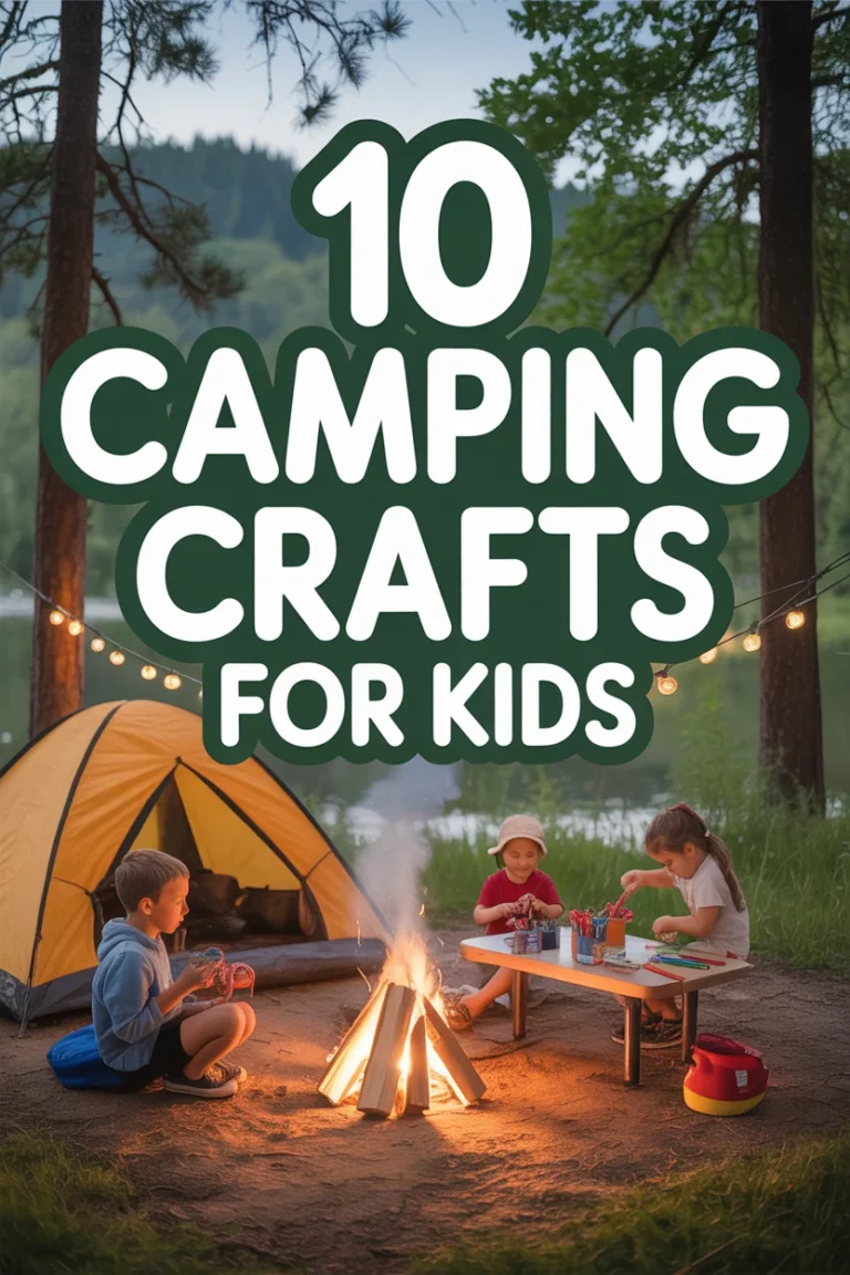🏕️ 10 Camping Crafts For Kids