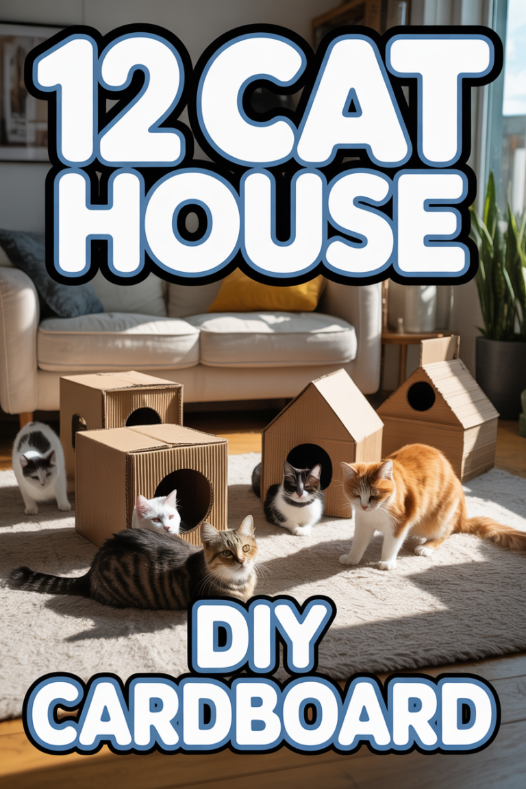 😻 12 Cat House DIY Cardboard