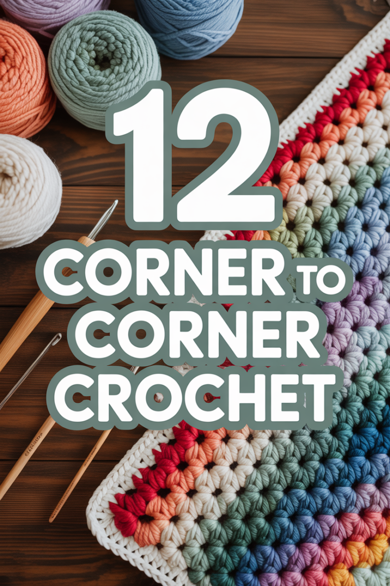 🧶 12 Corner To Corner Crochet