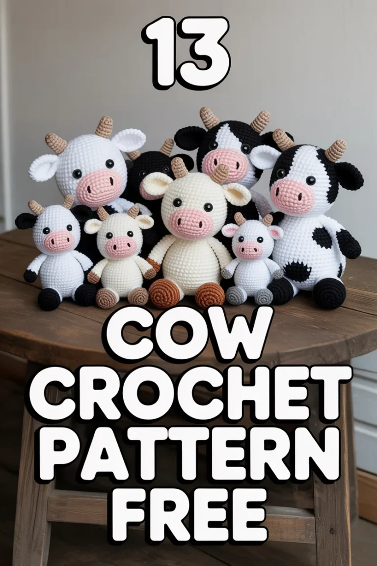 🐄 13 Cow Crochet Pattern Free