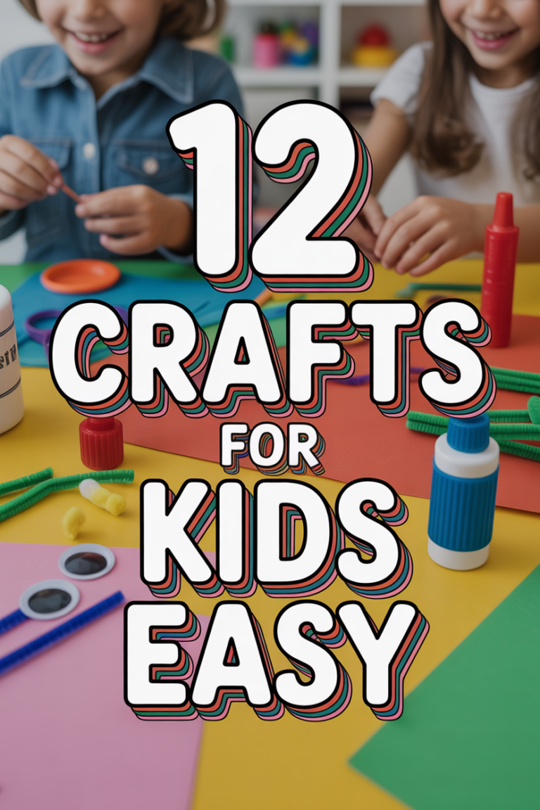 ✨ 12 Crafts For Kids Easy